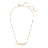 Strength Script Necklace by eklexic