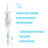 Ultimate Smile Care Duo: Triple-Head Tooth Wizard & Travel-Ready Water Flosser by Pursonic