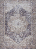 Beige Rosman Washable Area Rug