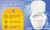 Automatic Toilet Bowl Cleaner Tablets Blue Gel Toilet Tank Cleaners, Septic-Safe Hard Water Ring Stain Remover, Smell Eliminator Heavy Duty Toilet Cleaning & Deodorizer, Fresh Scent - 48 Tabs