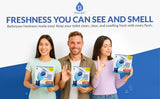Automatic Toilet Bowl Cleaner Tablets Blue Gel Toilet Tank Cleaners, Septic-Safe Hard Water Ring Stain Remover, Smell Eliminator Heavy Duty Toilet Cleaning & Deodorizer, Fresh Scent - 48 Tabs