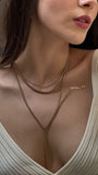 Thin Luciana Box Chain Lariat by eklexic