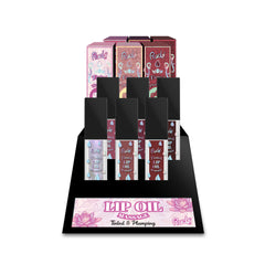 RUDE Lip Oil Massage (Tinted & Plumping) Lip Oil Display Set