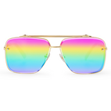 Bella - Pride Oversized Squared Aviators by TopFoxx
