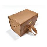 Nude Faux Croco Travel Case by TopFoxx