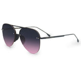 Smaller Megan 2 Faded Purple Pink - Tangle Free Aviator Sunglasses by TopFoxx