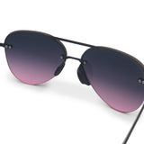 Smaller Megan 2 Faded Purple Pink - Tangle Free Aviator Sunglasses by TopFoxx