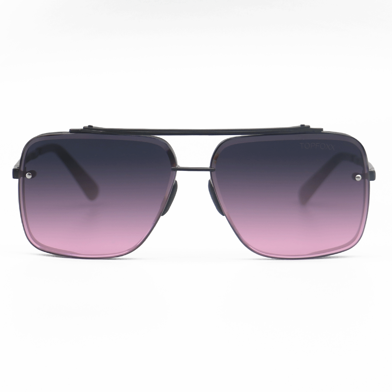 Bella Faded Purple and Pink - Tangle Free Aviator Sunglasses by TopFoxx