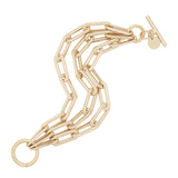 Triple Gisele Toggle Bracelet by eklexic