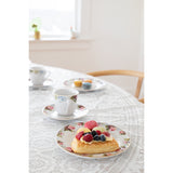 Limited Edition: Vintage Bloom Cups & Saucers Set by Tuxton Home