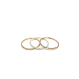 Rustic Twist Stacking Rings by Jennifer Cervelli Jewelry