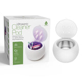 Complete Oral Care Bundle – UV Sonic Toothbrush W 12 Brush Heads, Ultrasonic UV-C Cleaner Pod & Rechargeable Water Flosser