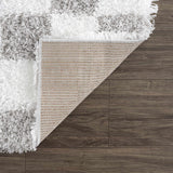 Atira Gray Checkered Area Rug