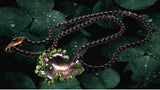 Copper Sculpted Shamrock Necklace - Only One by Alexa Martha Designs