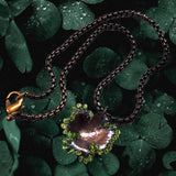 Copper Sculpted Shamrock Necklace - Only One by Alexa Martha Designs