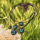 Copper Robin Nest Necklace with Up To 5 Beads by Alexa Martha Designs