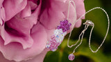 14 K Rose Gold Fill Super Sparkly Mom Crystal Pillar Pendant Necklace by Alexa Martha Designs