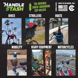 Influencer Blue | Shock-Absorbing Bike Cup Holder by HandleStash