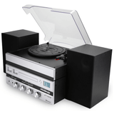 Victor Geneva 5-in-1 Desktop Music Center w Streaming Capabilities and FM Radio