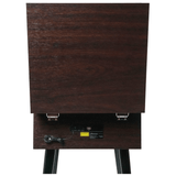 Victor Newbury 8-in-1 Music Center w Chair-Height Legs, USB Slot & AM FM Radio