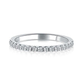 Rodiffy Moissanite 0.5 Ct Full Eternity Thin Wedding Band For Women