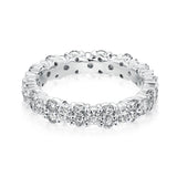 Rodiffy Moissanite 2.5 Ct Round Cut Full Wedding Band for Women