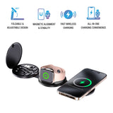 Power & Comfort Trio – Sip & Charge Mug Warmer, All-in-One Alarm Clock & 5-in-1 Folding Charging Station