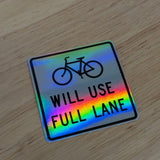Bikes Use Full Lane Sticker by HandleStash