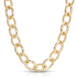 Xl Alternating Twisted Link Toggle Necklace by eklexic