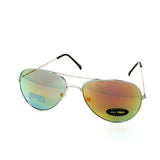 AIR FORCE Aviator Color Mirror Sunglasses - Mirror Orange