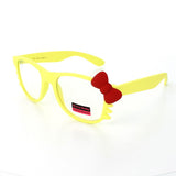KITTY Junior Fashion Glasses Wayfarer KT01STCL - White - Yellow