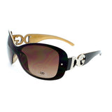 DG Sunglasses Oversized DG26799 - Black-Brown - Black Brown