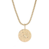 Zodiac Pendant & Thin Box Chain Necklace by eklexic