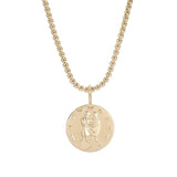Zodiac Pendant & Thin Box Chain Necklace by eklexic