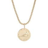 Zodiac Pendant & Thin Box Chain Necklace by eklexic