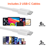 HyperGear 45W USB-C PD PPS Tri-Port GaN Fast Wall Charger