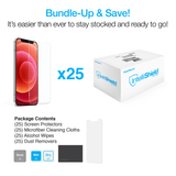 Naztech IntelliShield HD Tempered Glass 25pc Set for the iPhone 12 Mini