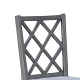 Carlisle - Cross Back Side Dining Chair (Set of 2) - Gray by Couch.com