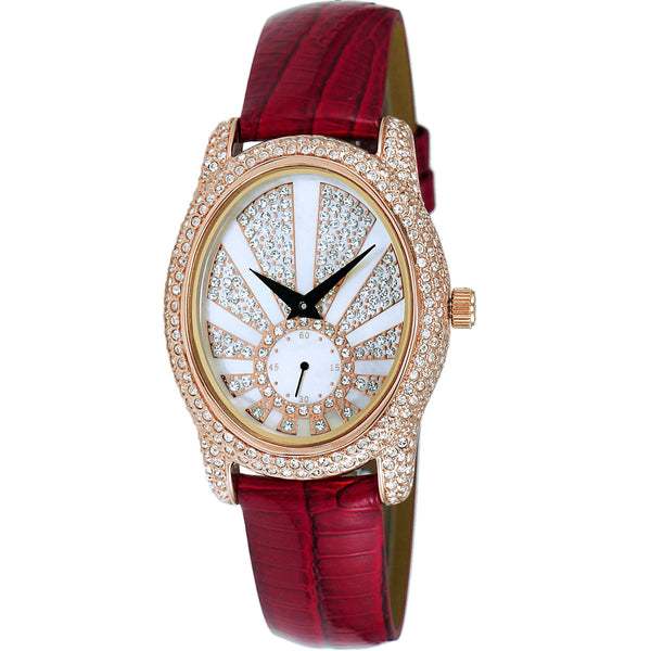 Adee Kaye Women's Flushy White Dial Watch - AK2003-LRG by Balec Group