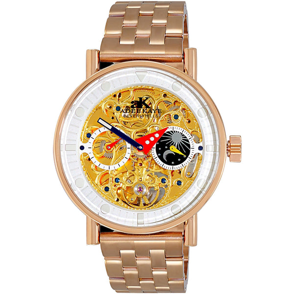 Adee Kaye Men's Galactic Goldtone Dial Watch - AK2266-40_RG by Balec Group