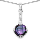 11.36 Carat Genuine Amethyst .925 Sterling Silver Ring, Pendant and Earrings Set