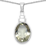 27.00 ct. Genuine Amethyst .925 Sterling Silver Ring, Pendant and Earrings Set