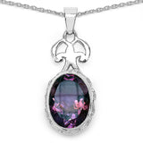 26.66 ct. Genuine Amethyst .925 Sterling Silver Ring, Pendant and Earrings Set