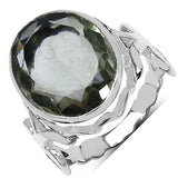 27.00 ct. Genuine Amethyst .925 Sterling Silver Ring, Pendant and Earrings Set