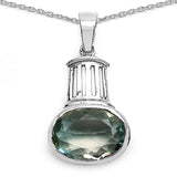 16.90 Carat Genuine Amethyst .925 Sterling Silver Ring, Pendant and Earrings Set