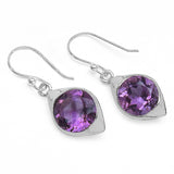 17.80 Carat Genuine Amethyst .925 Sterling Silver Ring, Pendant and Earrings Set