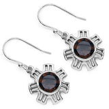 9.45 Carat Genuine Smoky Quartz .925 Sterling Silver Ring, Pendant and Earrings Set