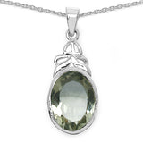 27.00 Carat Genuine Amethyst .925 Sterling Silver Ring, Pendant and Earrings Set