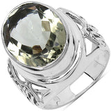 8.20 ct Genuine Amethyst .925 Sterling Silver Ring