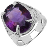 7.83 ct Genuine Amethyst .925 Sterling Silver Ring